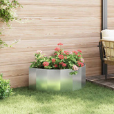 Donica Srebrny 90 x 45 x 35 cm Stal Galwanizowana