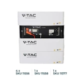 Magazyn Bank Energii V-TAC Powerbank RACK 100Ah 5,12kWh LiFePO4 VT-48100E-P2 5 Lat Gwarancji