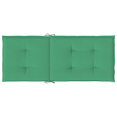 vidaXL Poduszki na krzesła ogrodowe, 2 szt., zielone, 120x50x3 cm