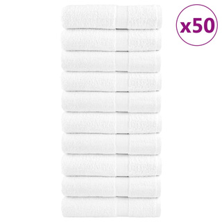 Ręczniki premium, SOLUND, 50 szt., białe, 50x100 cm, 600 g/m?
