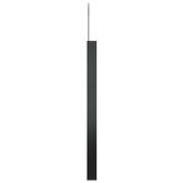 vidaXL Lustro ścienne z zawieszką, czarne, 40 cm