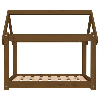 vidaXL Legowisko dla psa, miodowy brąz, 81x60x70 cm, drewno sosnowe