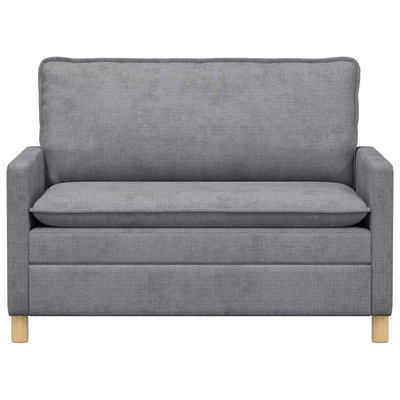 Sofa jasnoszary 126 x 81 x 87,5 cm Poliester