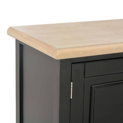vidaXL Szafka pod TV, czarna, 120 x 30 x 40 cm, drewniana