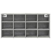 Szafka na buty z półką Betonowy szary 103 x 30 x 51 cm