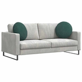 Poduszki na siedziska 2 pcs Ciemna zieleń ?50 x 19 cm Aksamit