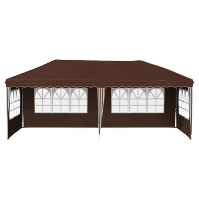 Namiot imprezowy rozkładany 575 x 289 x 245 cm brązowy
