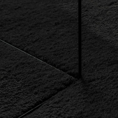 vidaXL Dywan HUARTE z krótkim włosiem, czarny, 140x200 cm