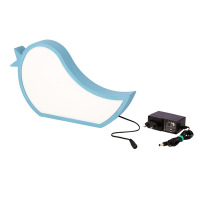 bird lampa stołowa dla dziecka led iq kids niebieski