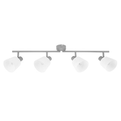Lampa sufitowa GINKO listwa ze szklanymi kloszami 4-punktowa do salonu