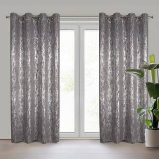 Zasłona Elise stalowa 140x250