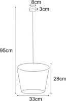 Lampa wisząca K-4641 z serii SOUL BLACK