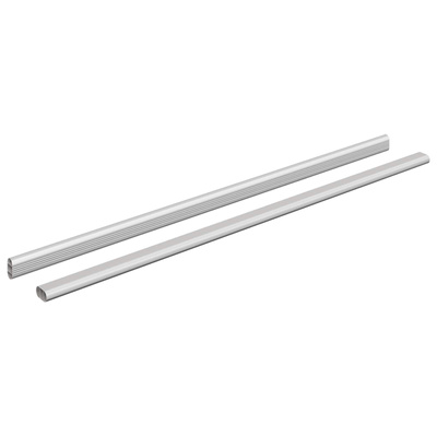 Drążek do szafy 2 pcs Srebrny 764 x 15 x 29 mm Stop Aluminium