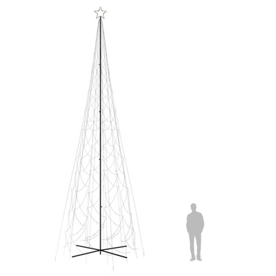 vidaXL Choinka stożkowa, 3000 kolorowych diod LED, 230x800 cm