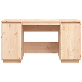 vidaXL Biurko, 140x50x75 cm, lite drewno sosnowe