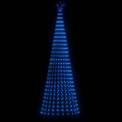 vidaXL Stożkowa choinka z lampek, 688 niebieskich LED, 300 cm