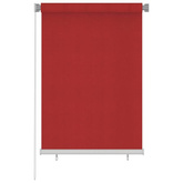 vidaXL Roleta zewnętrzna, 100x140 cm, czerwona, HDPE