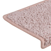 Maty na schody 15 szt. 65x21x4 cm Jasnoróżowe, prostokątne krawędzie