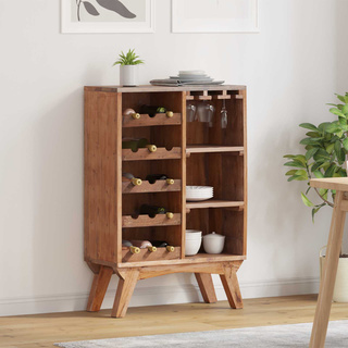 Stojak Brązowy 60 x 30 x 90 cm Lite Drewno Recyklingowe