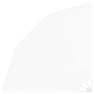Ekran Prywatności Balkonowej 210 x 210 cm Poliester Biały