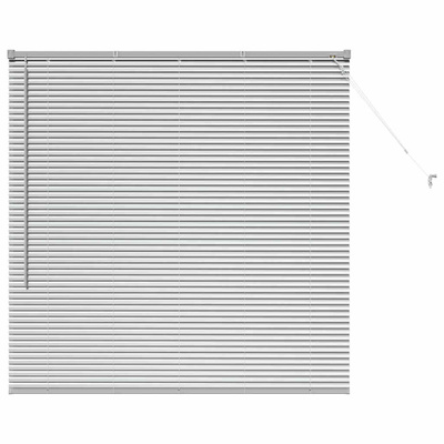 Żaluzje weneckie Srebrny 130 x 125 cm Aluminium