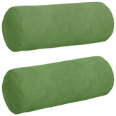 Poduszki Wałkowe 2 pcs Jasnozielony ? 15 x 40 cm