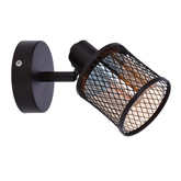 Kinkiet kawowe złoto klosz bursztynowy 1xE14 Canabera Candellux 91-81377