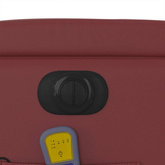 vidaXL Rozkładany fotel masujący, elektryczny, bordowy, sztuczna skóra