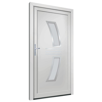 Drzwi wejściowe, białe, 108x208 cm, PVC vidaXL