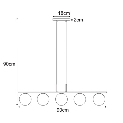 Lampa wisząca K-5688 z serii GIRO