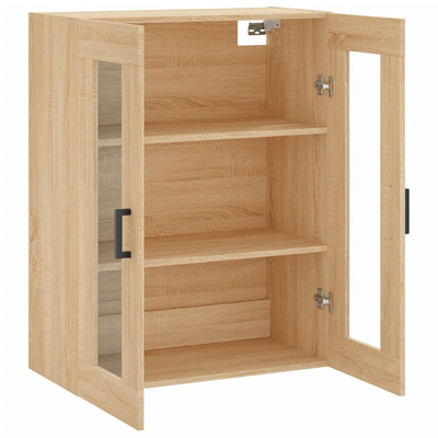 vidaXL Szafka wisząca, dąb sonoma, 69,5x34x90 cm