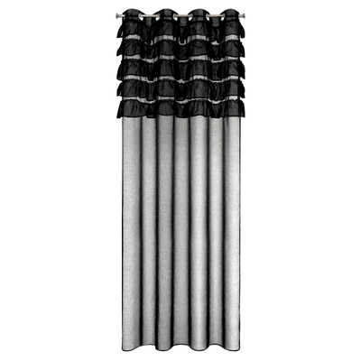 Firana Aura czarna 140x250