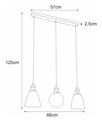 Lampa wisząca K-8036A-3 z serii SAMANTA KAJA
