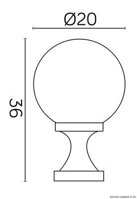 Lampa ogrodowa stojąca K 4011/1/KF 200