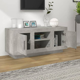 vidaXL Szafka pod TV, szarość betonu, 102x35x45 cm