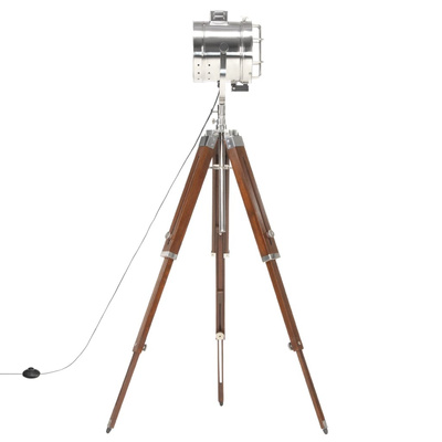 Lampa podłogowa na trójnogu, lite drewno mango, 165 cm