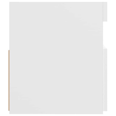 Szafka pod TV z oświetleniem LED, biała, 120x35x40 cm