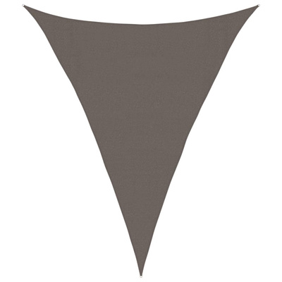 Żagiel przeciwsłoneczny, 160 g/m?, antracytowy, 3x4x4 m, HDPE