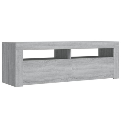 vidaXL Szafka pod TV z LED, szary dąb sonoma, 120x35x40 cm model standard