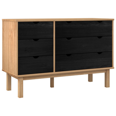 Szafka z Szufladami z szufladą OTTA Czarny 111 x 43 x 73,5 cm