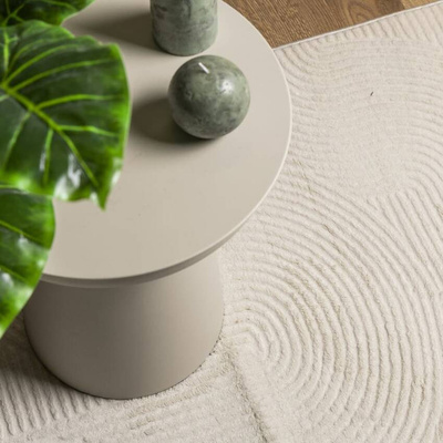 vidaXL Dywan IZA z krótkim włosiem, kremowy, 100x200 cm