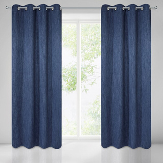 Zasłona Rossie granatowa 140x250