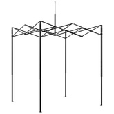Szklarnię z rozkładaną ramą Zielony 200 x 200 x 300 cm Żelazo