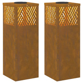 Słoneczna LED lampa na ścieżkę 2 pcs kolor bronzu