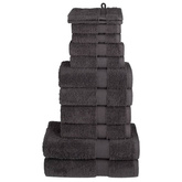 12-cz. zestaw ręczników premium SOLUND, antracytowy, 600 g/cm?