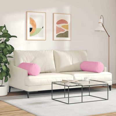 Poduszki Wałkowe 2 pcs Różowy ? 25 x 70 cm tkanina