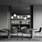 Lampa wisząca PANDORA 6 BL TRANSPARENT