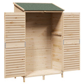 Shed ogrodowy naturalny 106 x 56 x 176,5 cm Drewno Świerkowe