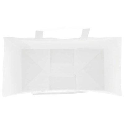 Torby papierowe 250 szt. z uchwytami białe 21x11x31 cm