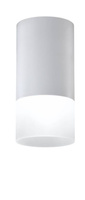Lampa sufitowa tuba szara z mrożonym szkłem GU10 natynkowa